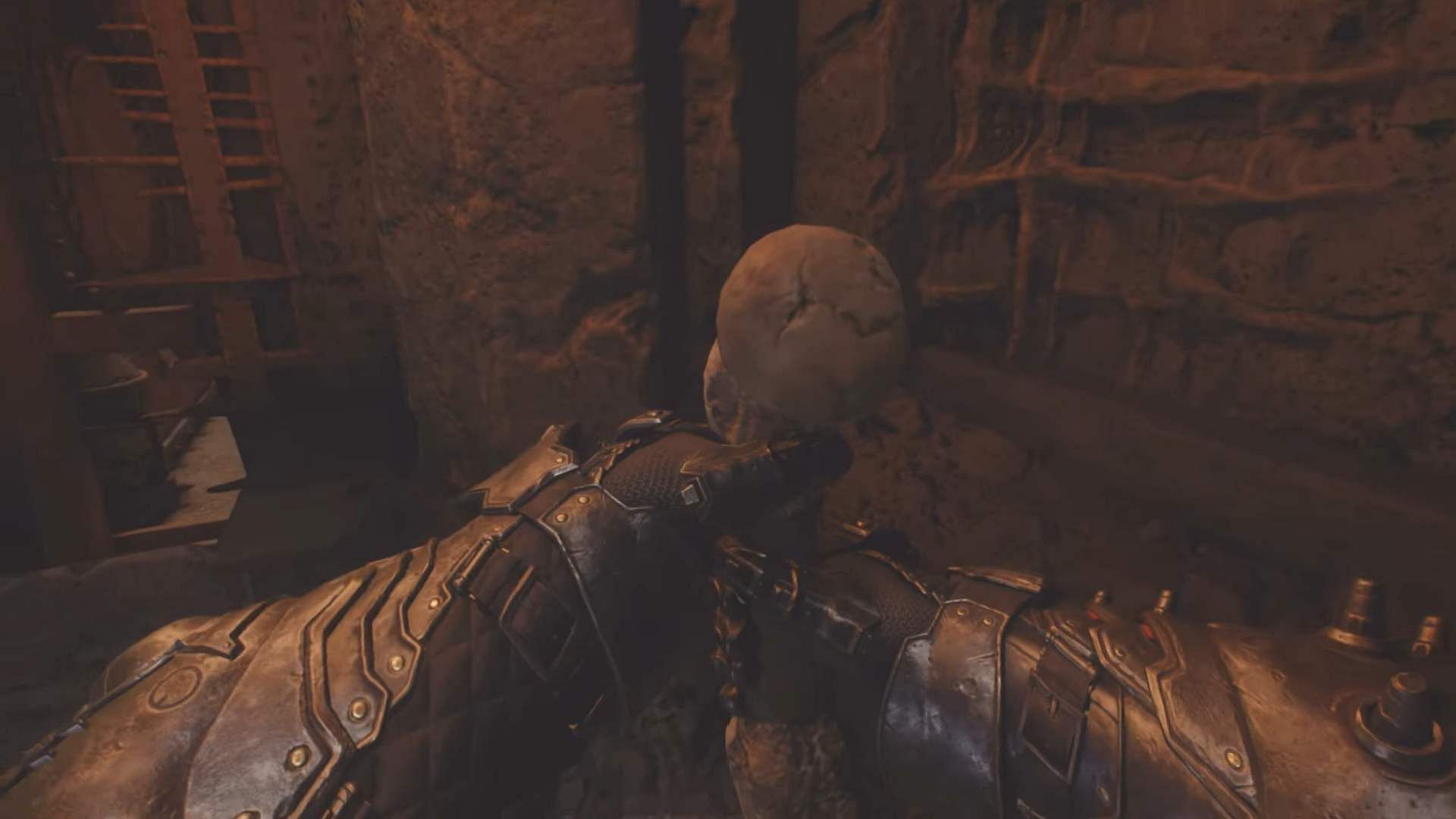 Pull the lever to open a locked gate (Image via Sportskeeda Gaming/Bethesda Softworks)